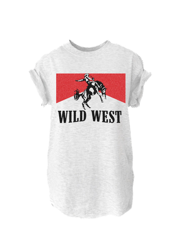 pebby forevee Side Slit Tee WILD WEST SIDE SLIT TEE