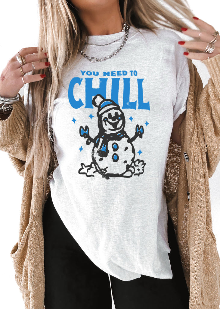 pebby forevee Side Slit Tee YOU NEED TO CHILL SIDE SLIT TEE