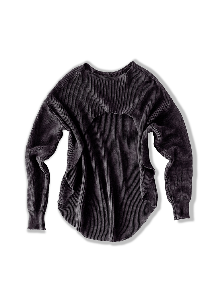 pebby forevee Sweater REVERSIBLE ROLES CUT OUT PULLOVER