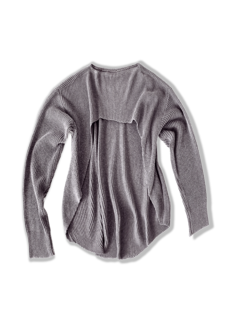 pebby forevee Sweater REVERSIBLE ROLES CUT OUT PULLOVER