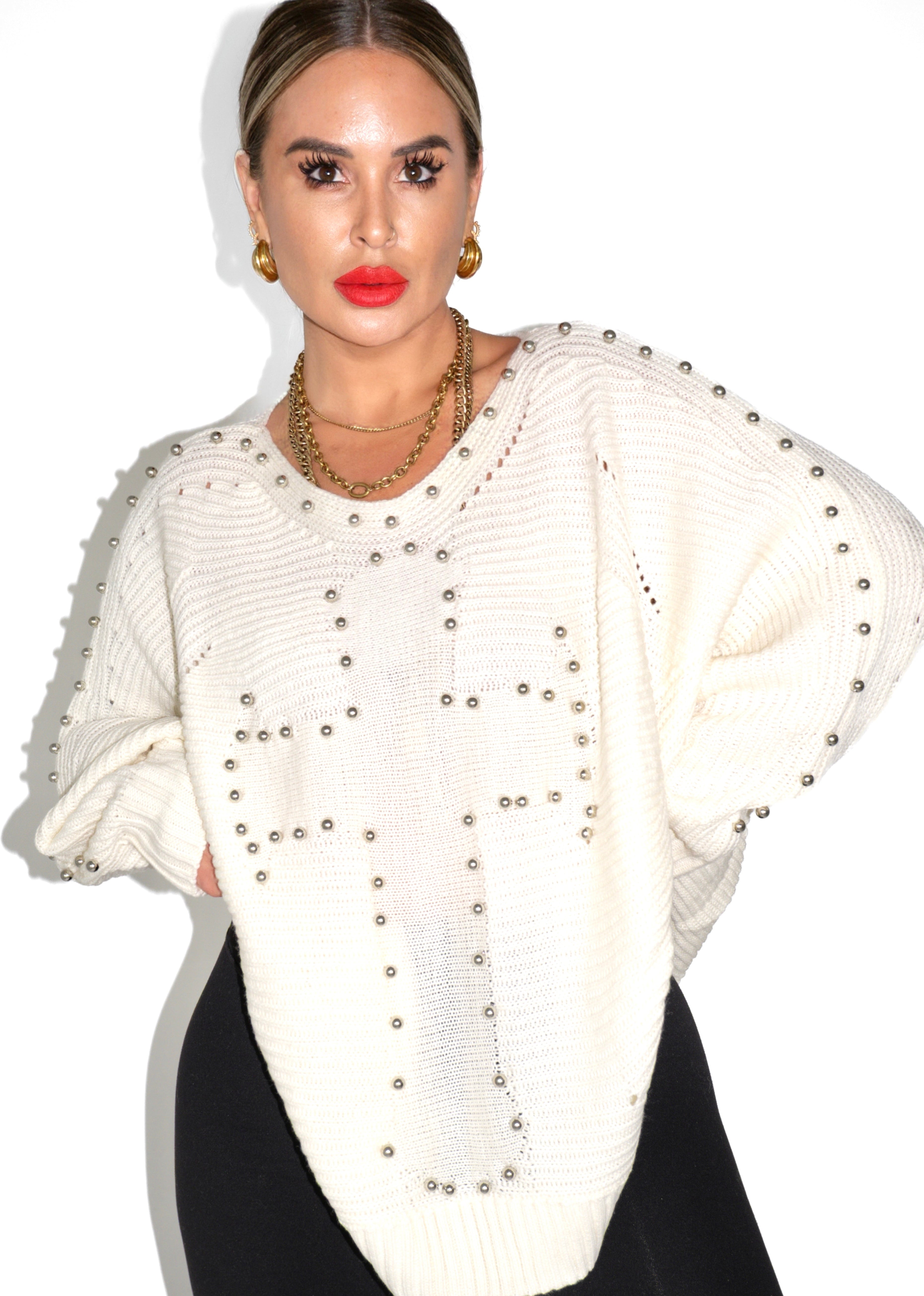 STABILIZED SIDE SLIT SWEATER – Pebby Forevee