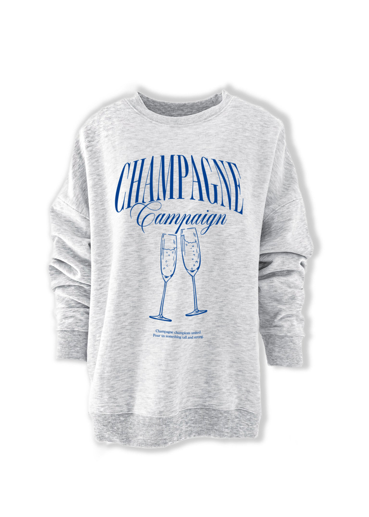 pebby forevee Sweatshirt CHAMPAGNE CAMPAIGN OVERSIZED GRAPHIC SWEATSHIRT