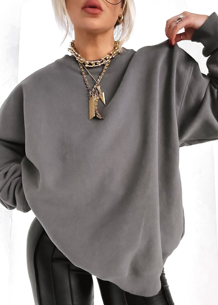 pebby forevee Sweatshirt COFFEE CULTURE OVERSIZED GRAPHIC SWEATSHIRT