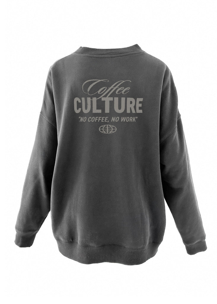 pebby forevee Sweatshirt COFFEE CULTURE OVERSIZED GRAPHIC SWEATSHIRT