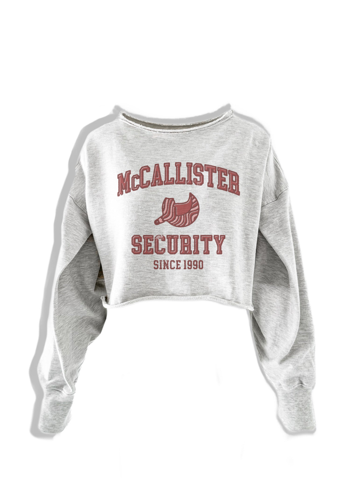 pebby forevee Sweatshirt CROPPED MCCALLISTER SECURITY GRAPHIC SWEATSHIRT