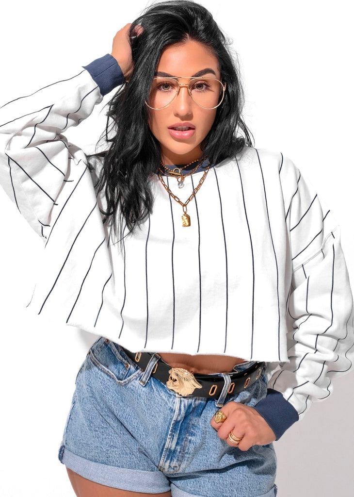 CROPPED OVERSIZED SWEATSHIRT – Pebby Forevee
