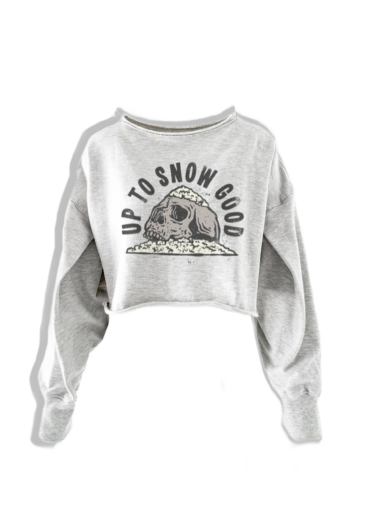pebby forevee Sweatshirt CROPPED UP TO SNOW GOOD GRAPHIC SWEATSHIRT