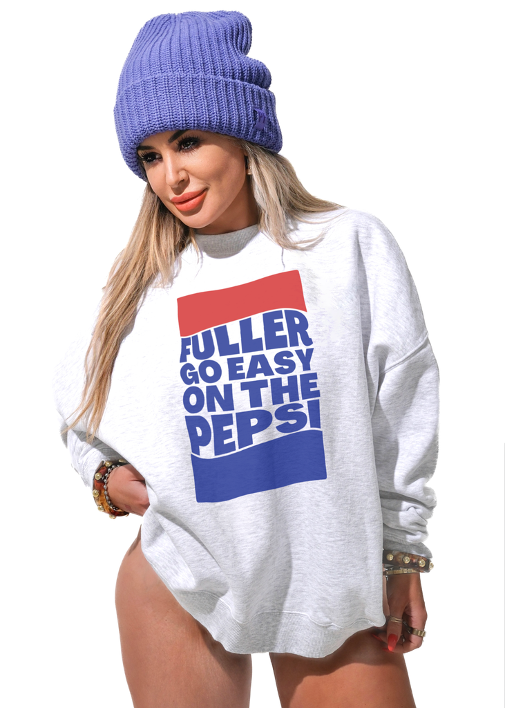 pebby forevee Sweatshirt EASY ON THE PEPSI OVERSIZED GRAPHIC SWEATSHIRT