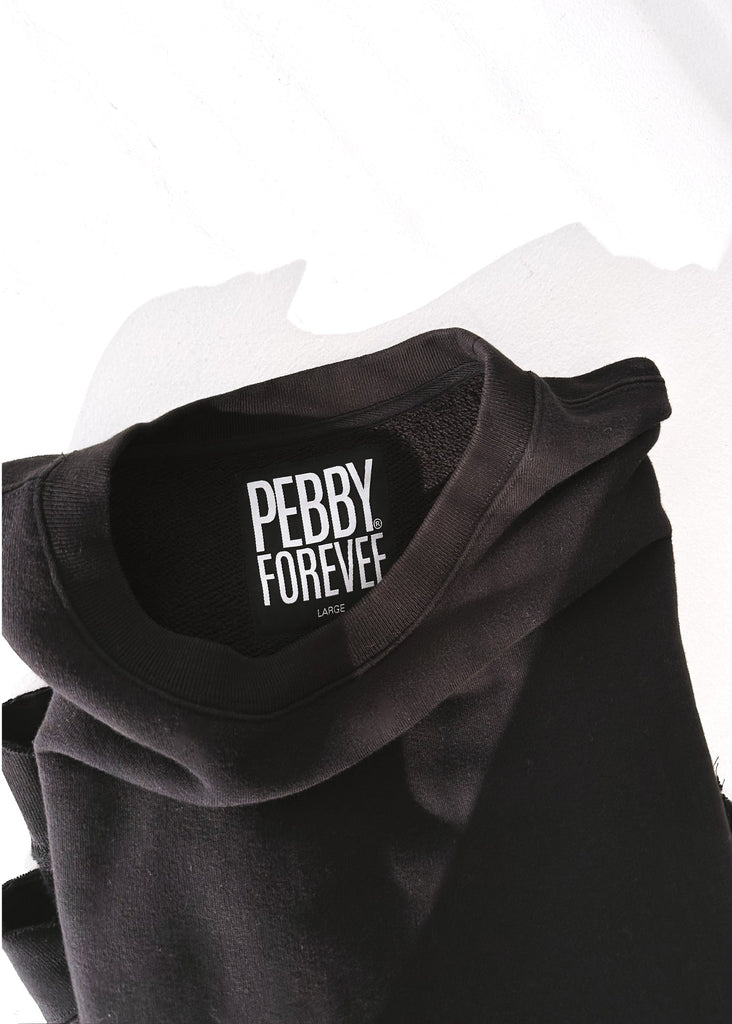 pebby forevee Sweatshirt FEEL GOOD SIDE SLIT SWEATSHIRT