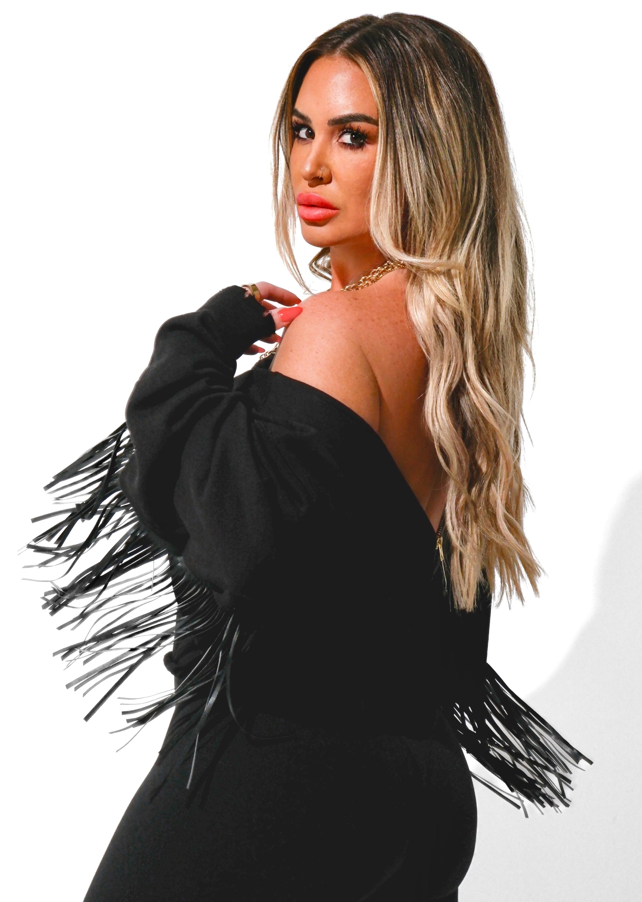 REVERSIBLE FRINGE SWEATSHIRT – Pebby Forevee