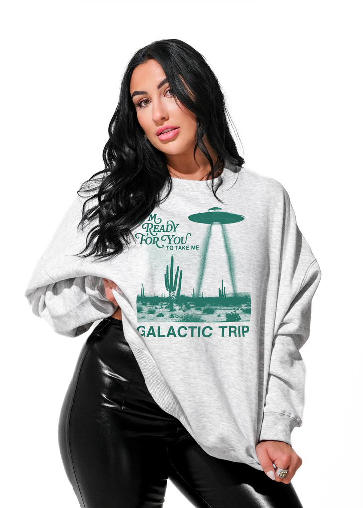 GALACTIC TRIP OVERSIZED GRAPHIC SWEATSHIRT – Pebby Forevee