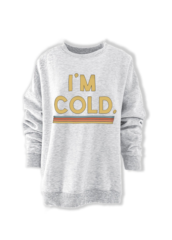 pebby forevee Sweatshirt I'M COLD OVERSIZED GRAPHIC SWEATSHIRT