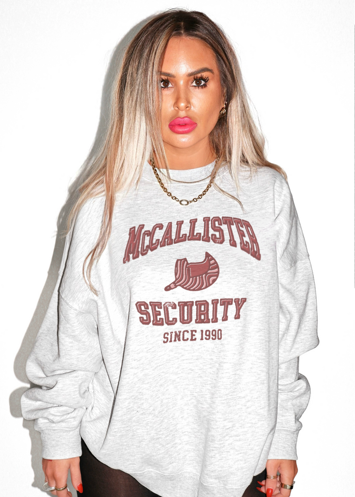 pebby forevee Sweatshirt MCCALLISTER SECURITY OVERSIZED GRAPHIC SWEATSHIRT
