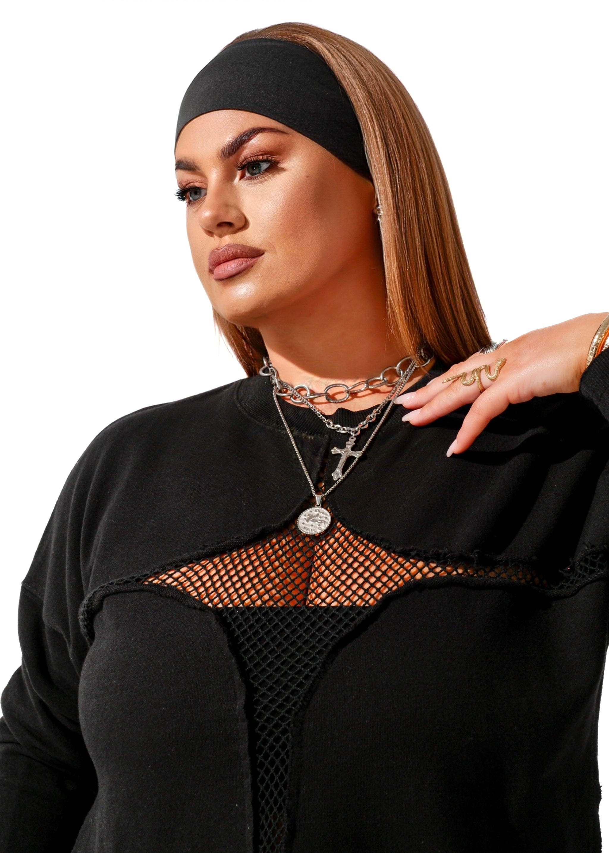 MESH FEEL GOOD SIDE SLIT SWEATSHIRT – Pebby Forevee