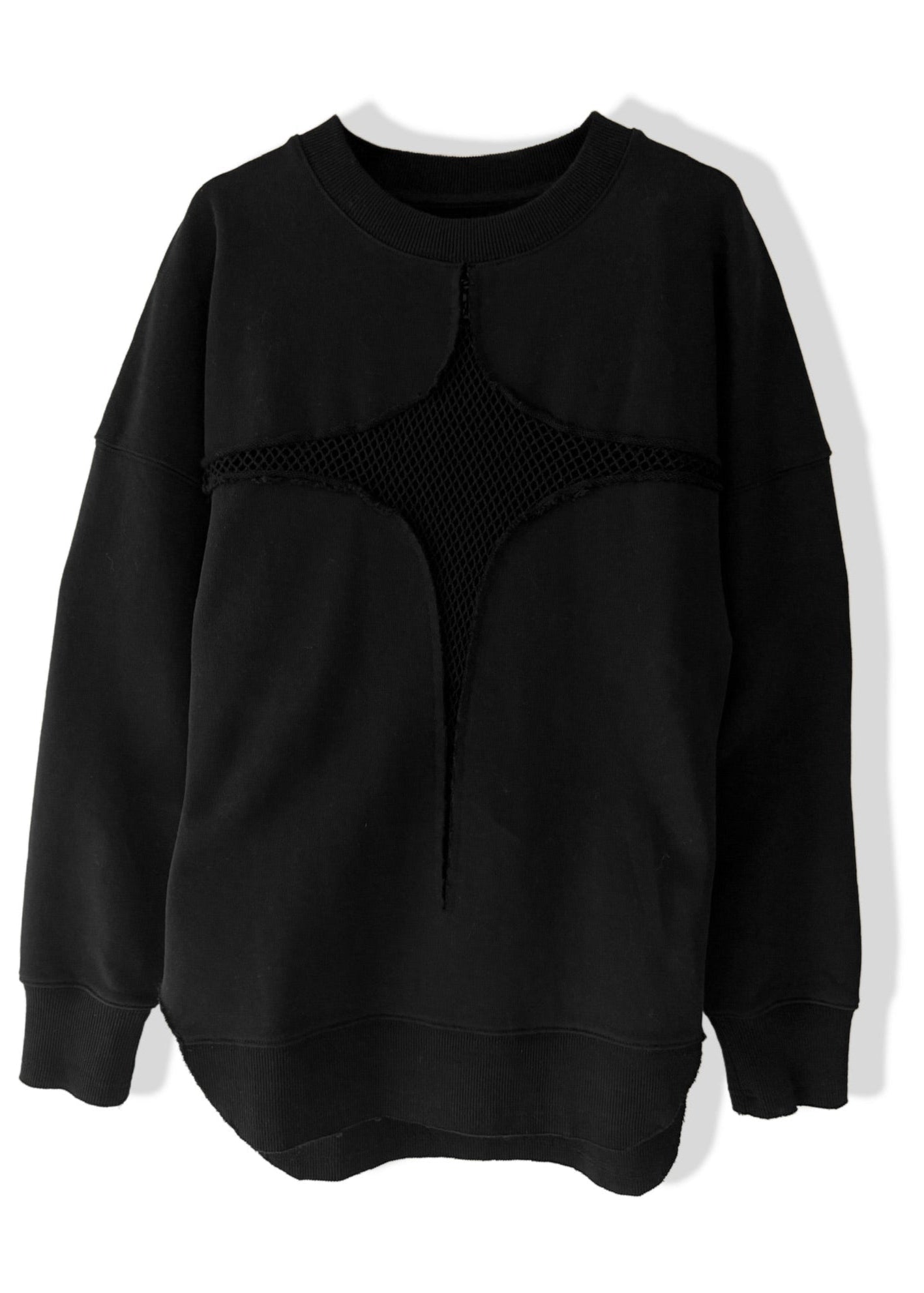 MESH FEEL GOOD SIDE SLIT SWEATSHIRT – Pebby Forevee