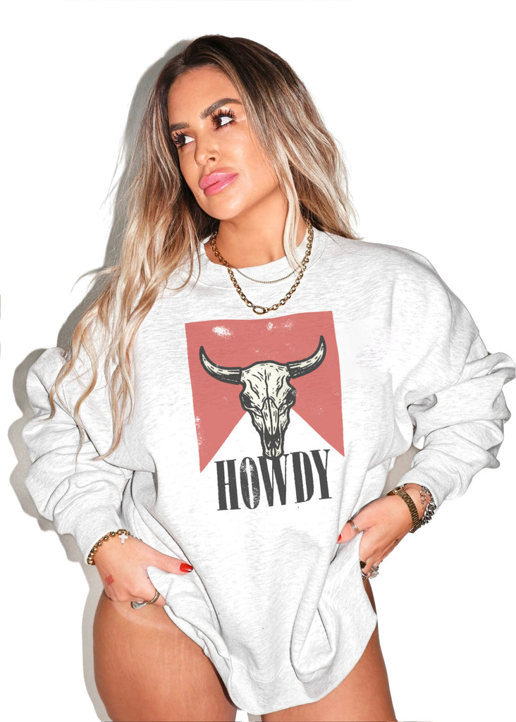 pebby forevee Sweatshirt MESS WITH THE BULL OVERSIZED GRAPHIC SWEATSHIRT