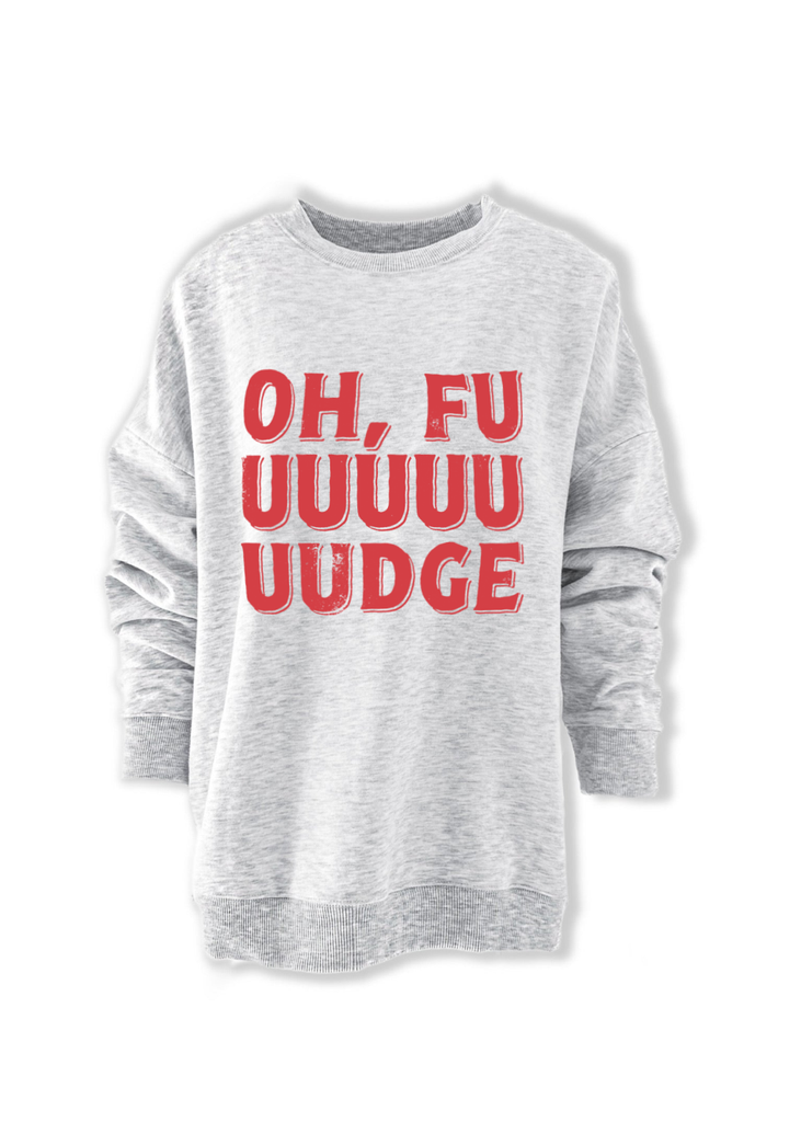 pebby forevee Sweatshirt OH FUDGE OVERSIZED GRAPHIC SWEATSHIRT
