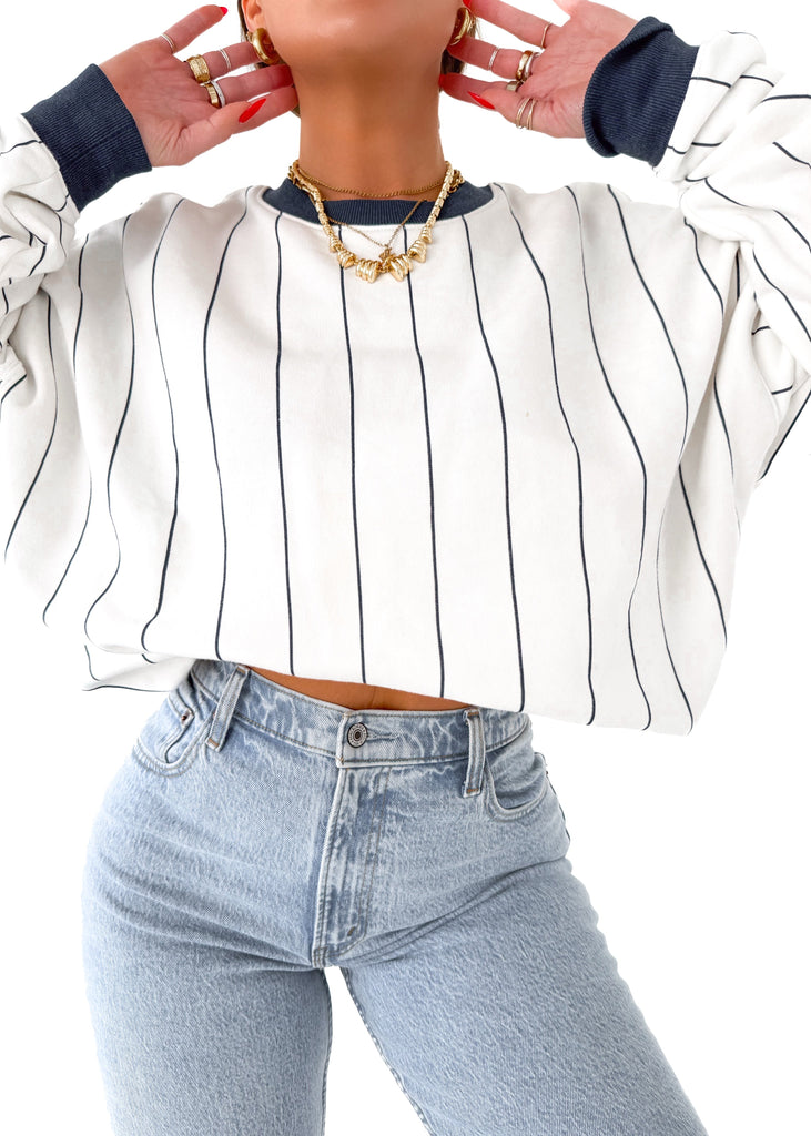 pebby forevee Sweatshirt OVERSIZED CREWNECK SWEATSHIRT