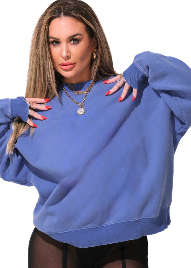 OVERSIZED CREWNECK SWEATSHIRT – Pebby Forevee