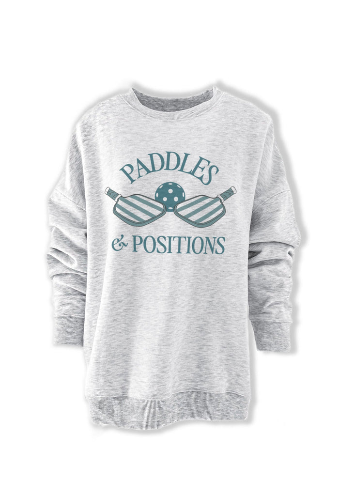 pebby forevee Sweatshirt PADDLES & POSITIONS GRAPHIC SWEATSHIRT