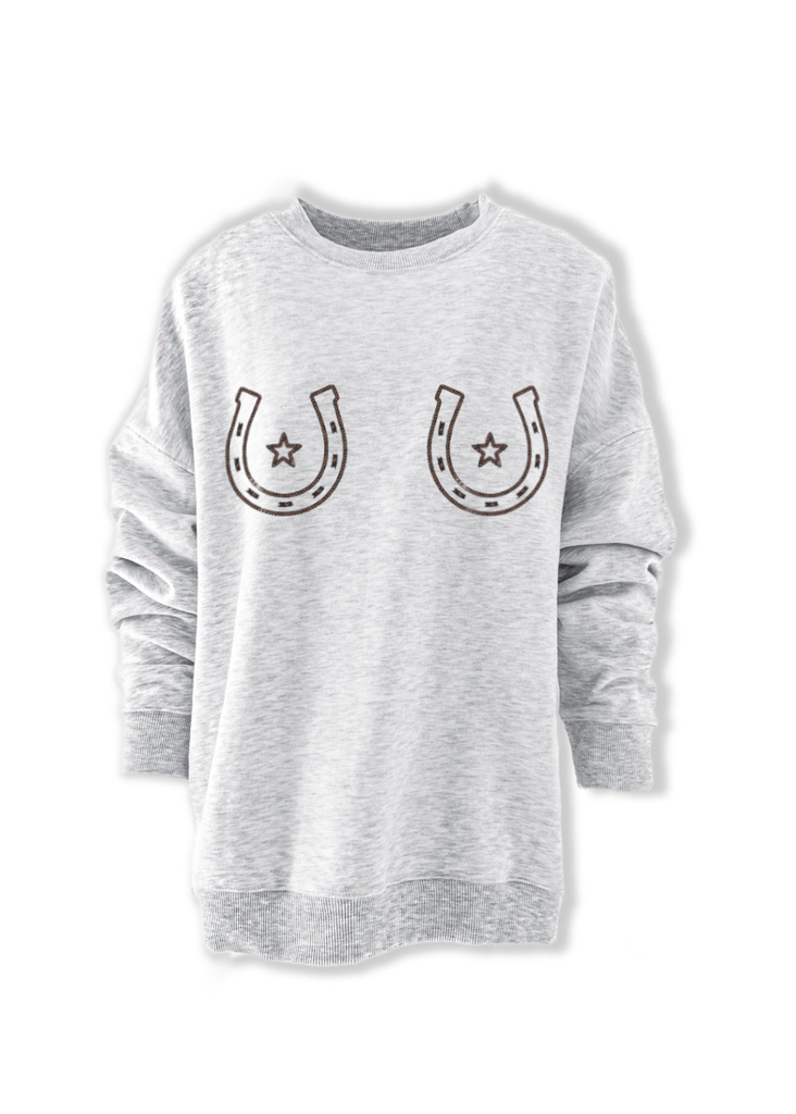 pebby forevee Sweatshirt STAMP OF APPROVAL OVERSIZED GRAPHIC SWEATSHIRT