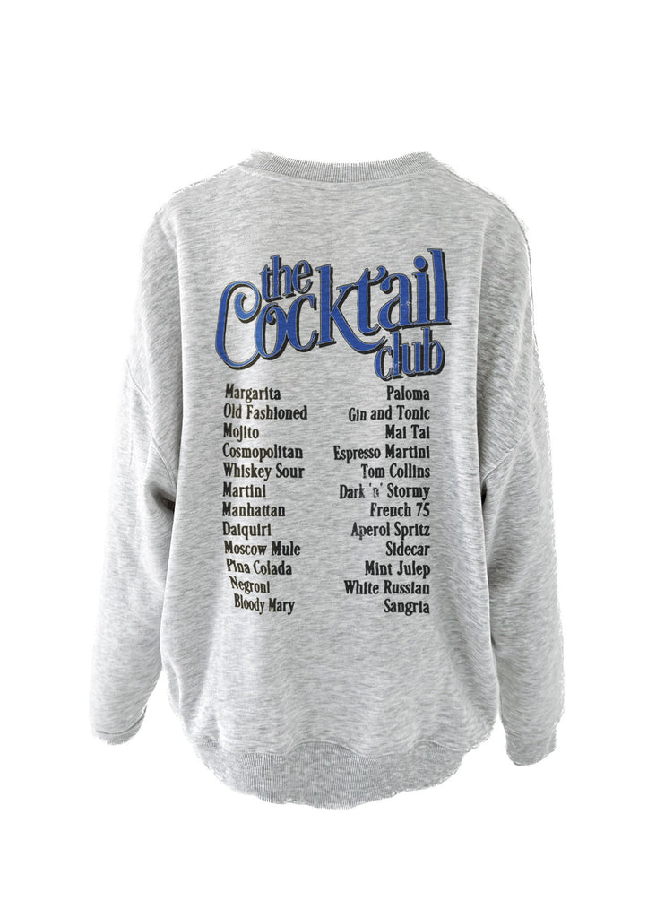 pebby forevee Sweatshirt THE COCKTAIL CLUB OVERSIZED GRAPHIC SWEATSHIRT