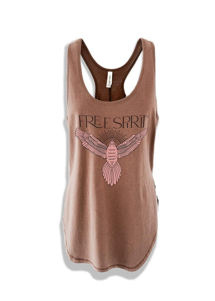 pebby forevee Tank Top BOHEMIAN SPIRIT BOYFRIEND SIDE SLIT TANK