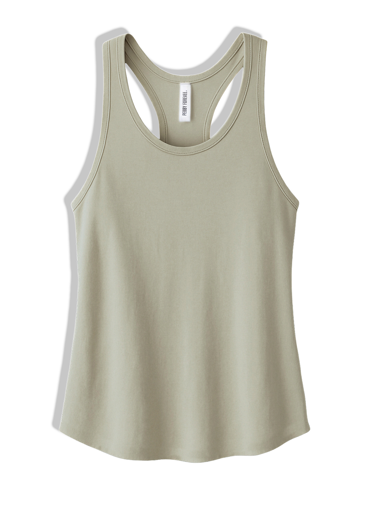 リミフゥ　20/-C Plain Stitch Chest Slit Tank リミフゥ 20/-C Plain Stitch Chest Slit Tank Open-Stitch Twofer