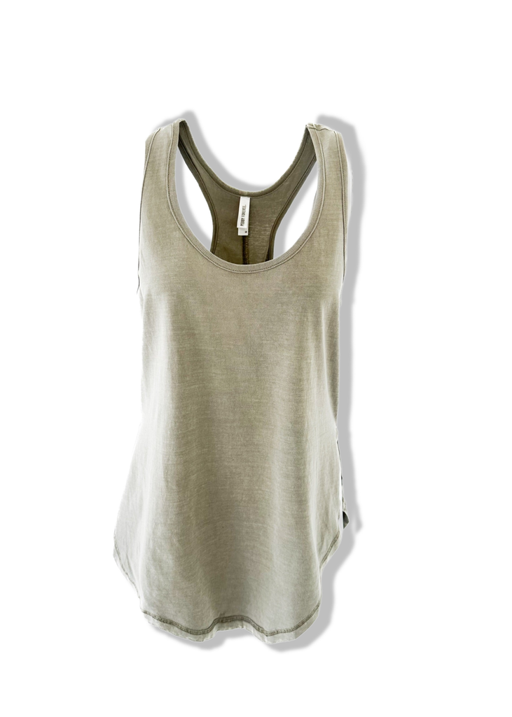pebby forevee Tank Top BOYFRIEND SIDE SLIT TANK