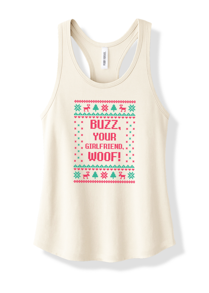 pebby forevee Tank Top BUZZ, YOUR GIRLFRIEND, WOOF! BOYFRIEND SIDE SLIT TANK