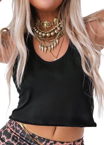 pebby forevee Tank Top CROPPED BOYFRIEND TANK