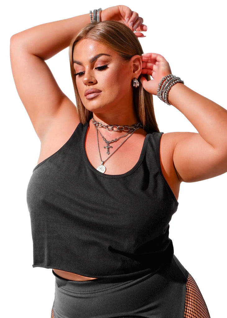 pebby forevee Tank Top CROPPED BOYFRIEND TANK