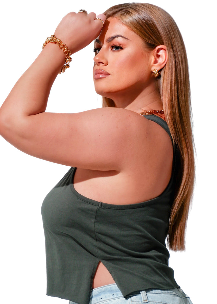 pebby forevee Tank Top CROPPED BOYFRIEND TANK