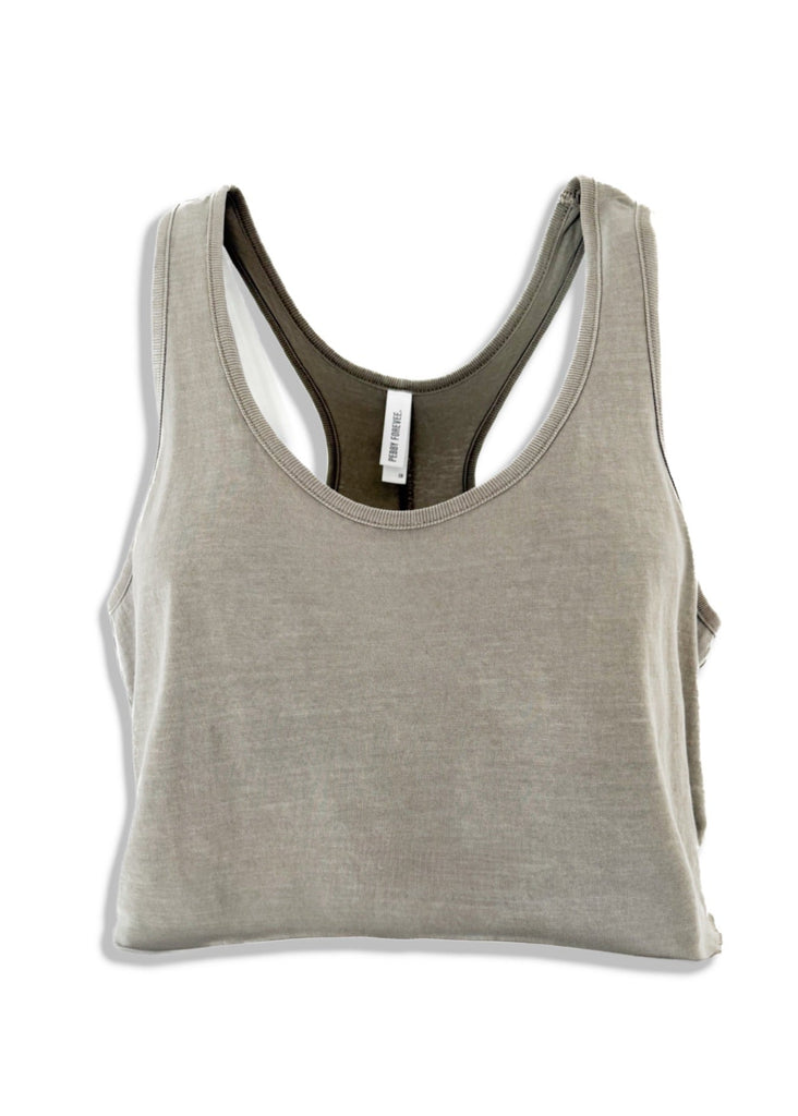 pebby forevee Tank Top CROPPED BOYFRIEND TANK(not going live)