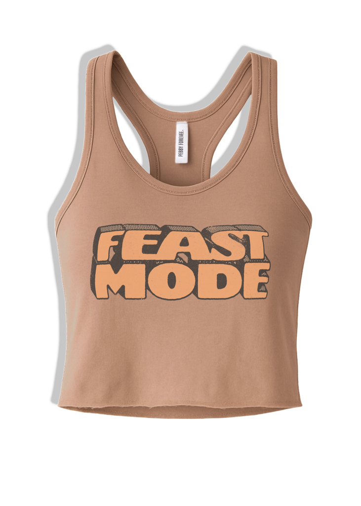 pebby forevee Tank Top CROPPED FEAST MODE GRAPHIC BOYFRIEND TANK