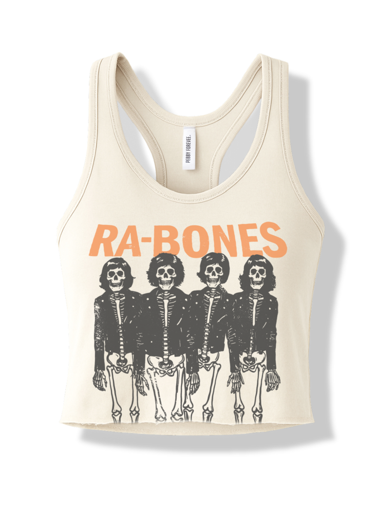 pebby forevee Tank Top CROPPED RA-BONES GRAPHIC BOYFRIEND TANK