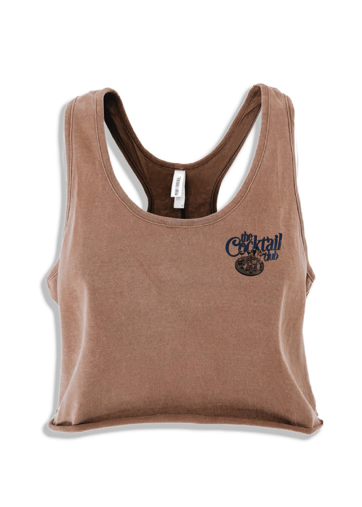 pebby forevee Tank Top CROPPED THE COCKTAIL CLUB BOYFRIEND GRAPHIC TANK