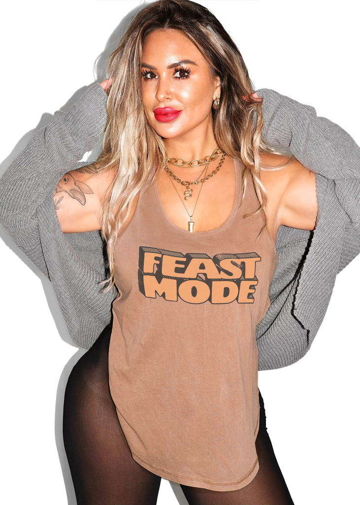 pebby forevee Tank Top FEAST MODE BOYFRIEND SIDE SLIT TANK