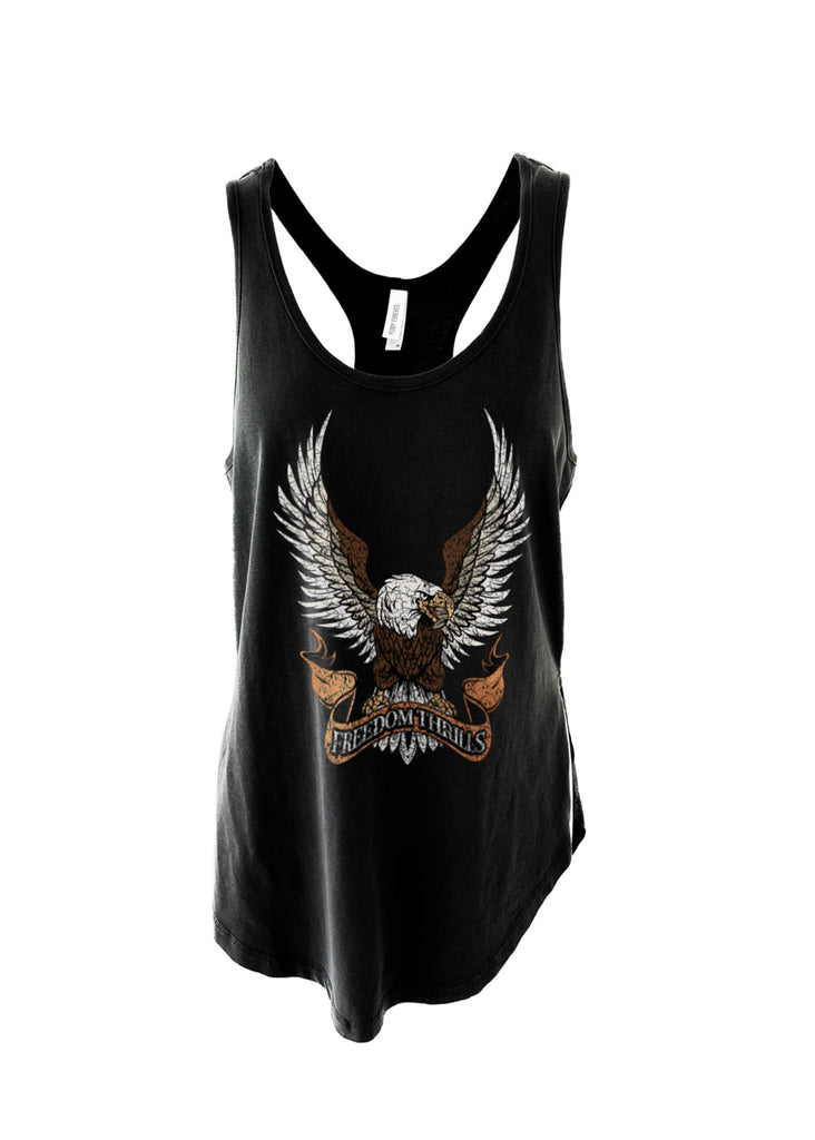 pebby forevee Tank Top FREEDOM THRILLS BOYFRIEND SIDE SLIT TANK