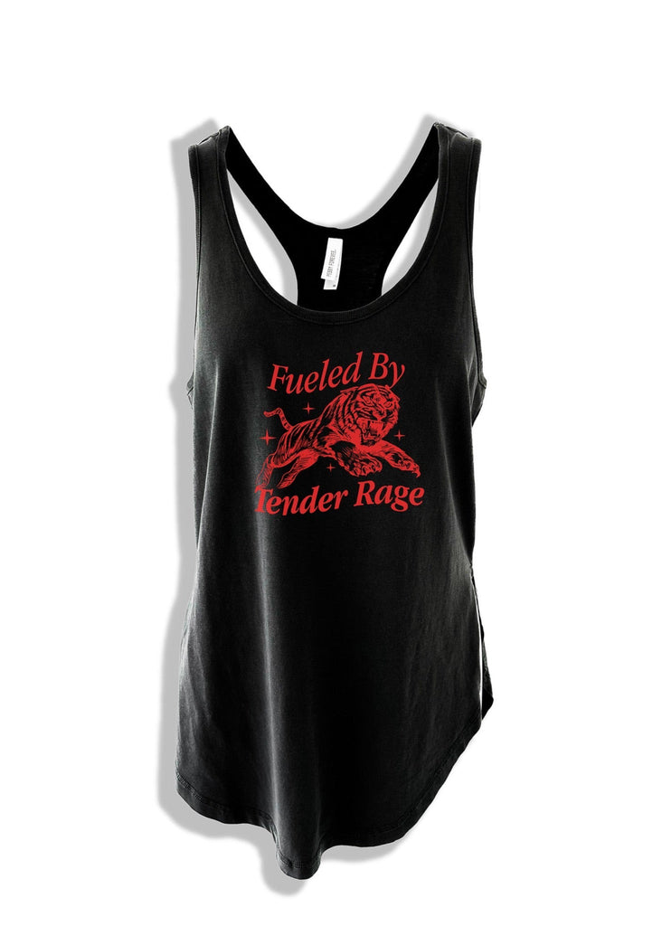 pebby forevee Tank Top FUELED BY TENDER RAGE BOYFRIEND SIDE SLIT TANK