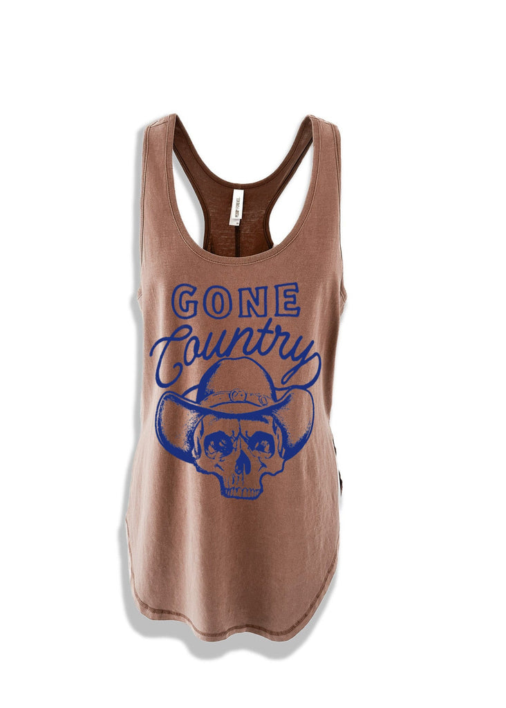 pebby forevee Tank Top GONE COUNTRY BOYFRIEND SIDE SLIT TANK