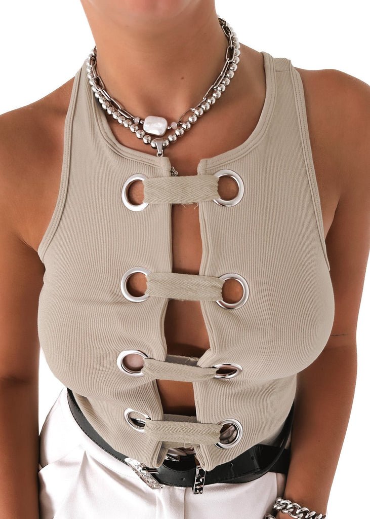 pebby forevee Tank Top GROMMET & THREAD TANK