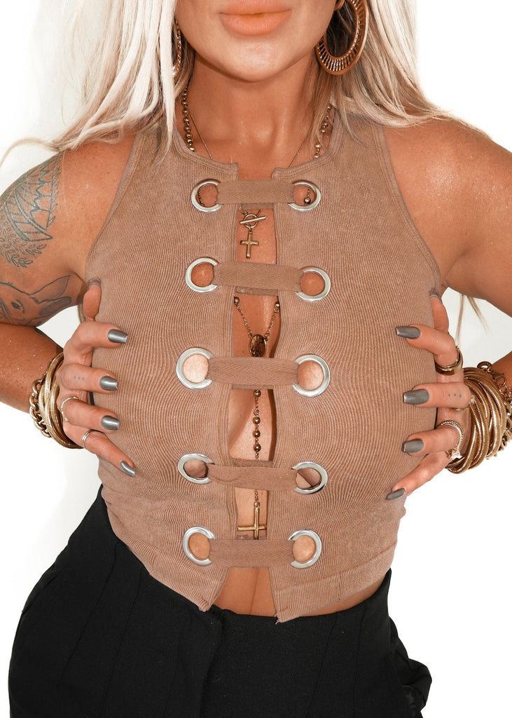 pebby forevee Tank Top GROMMET & THREAD TANK