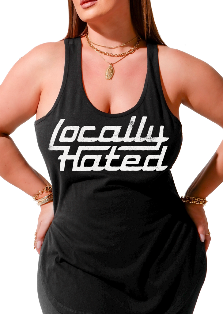 pebby forevee Tank Top LOCALLY HATED BOYFRIEND SIDE SLIT TANK