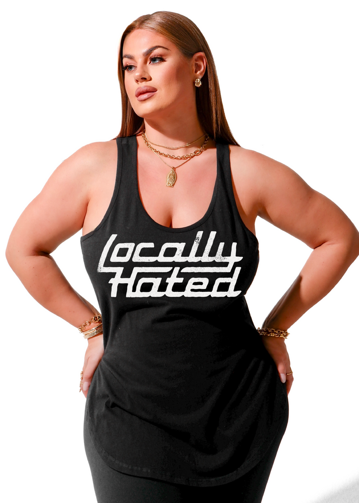 pebby forevee Tank Top LOCALLY HATED BOYFRIEND SIDE SLIT TANK