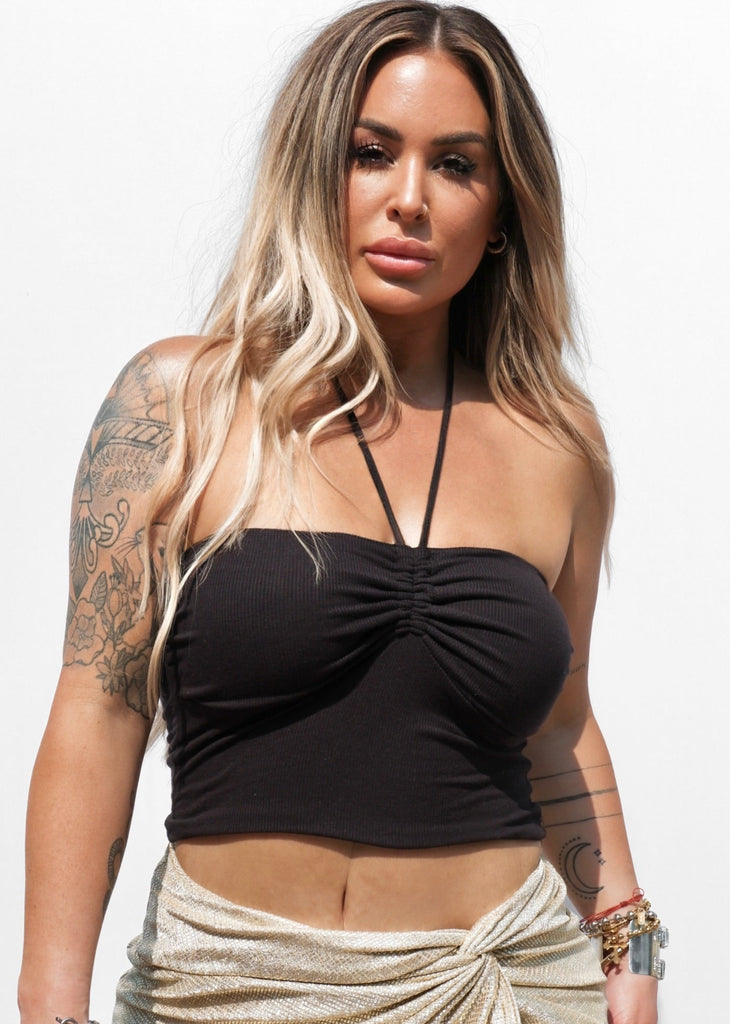 pebby forevee Tank Top MAKE IT LAST SCRUNCH TANK TOP