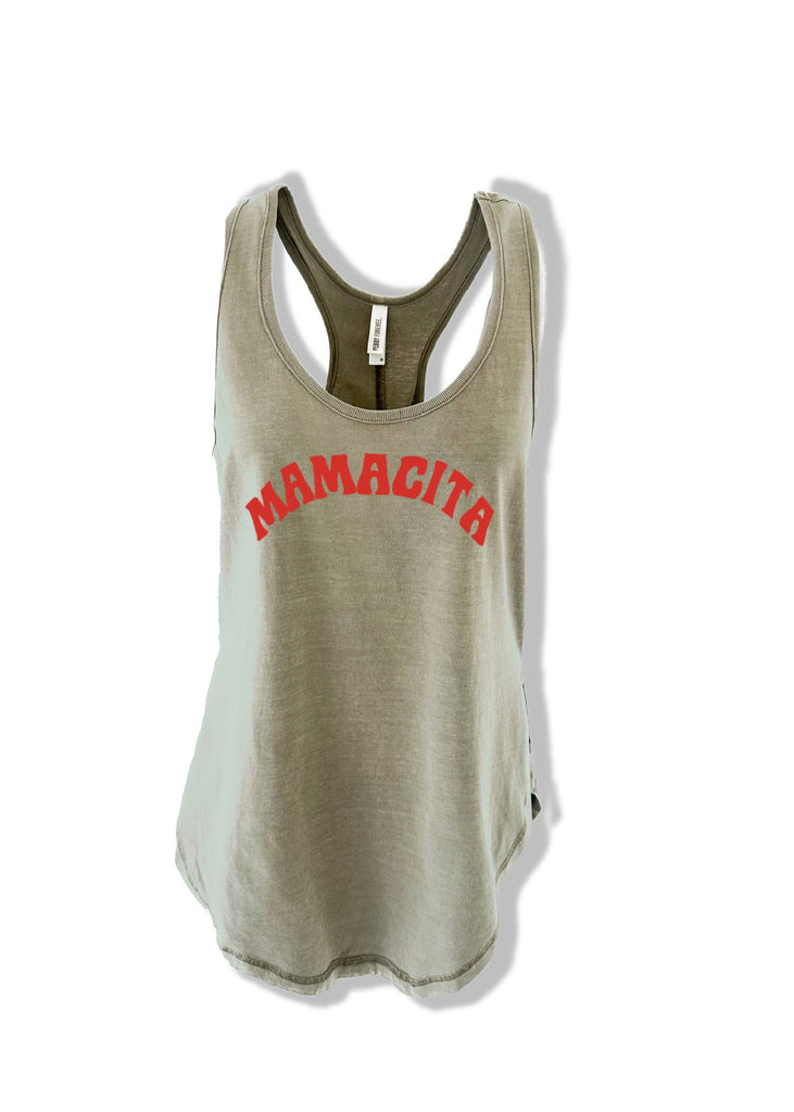 pebby forevee Tank Top MAMACITA BOYFRIEND SIDE SLIT TANK