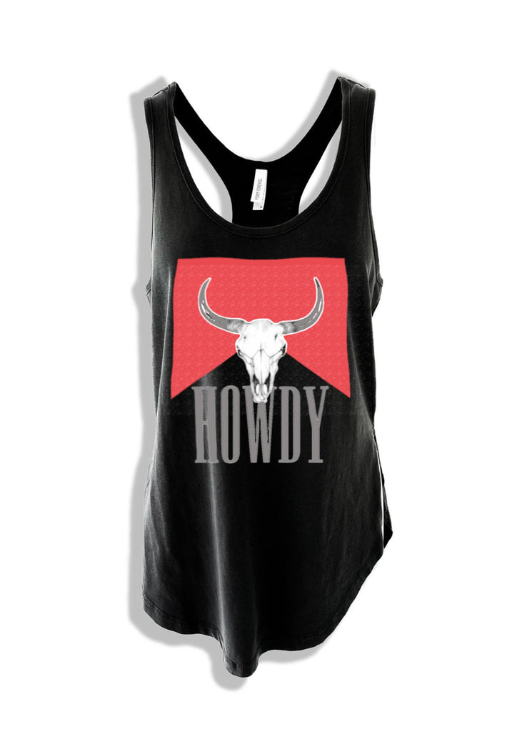 pebby forevee Tank Top MESS WITH THE BULL BOYFRIEND SIDE SLIT TANK