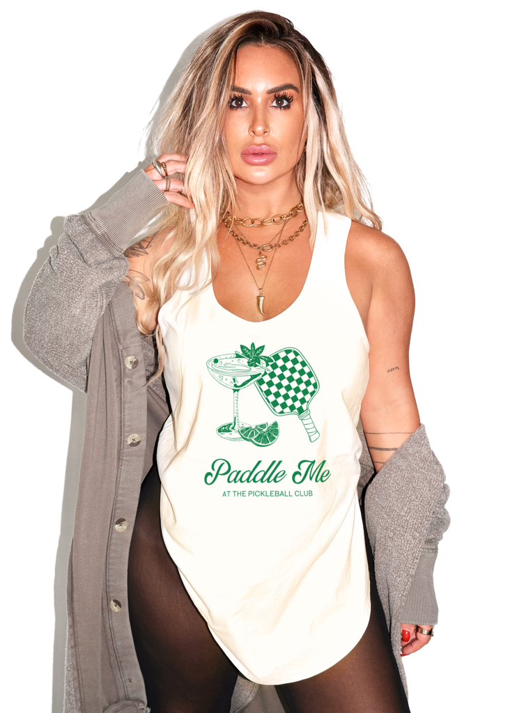 pebby forevee Tank Top PADDLE ME BOYFRIEND SIDE SLIT TANK