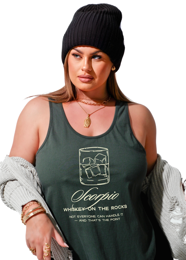 pebby forevee Tank Top SCORPIO COCKTAIL BOYFRIEND SIDE SLIT TANK